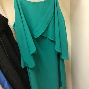 mabel emerald mini dress